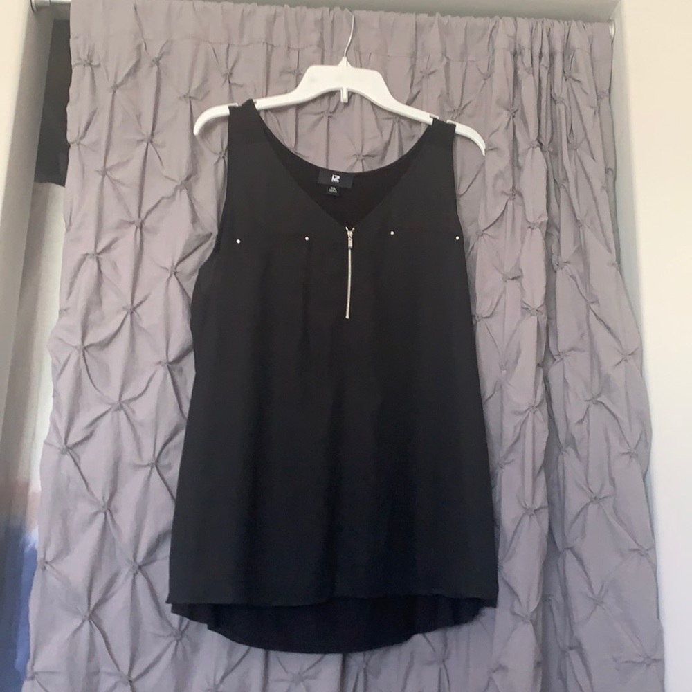 Black styled tank top